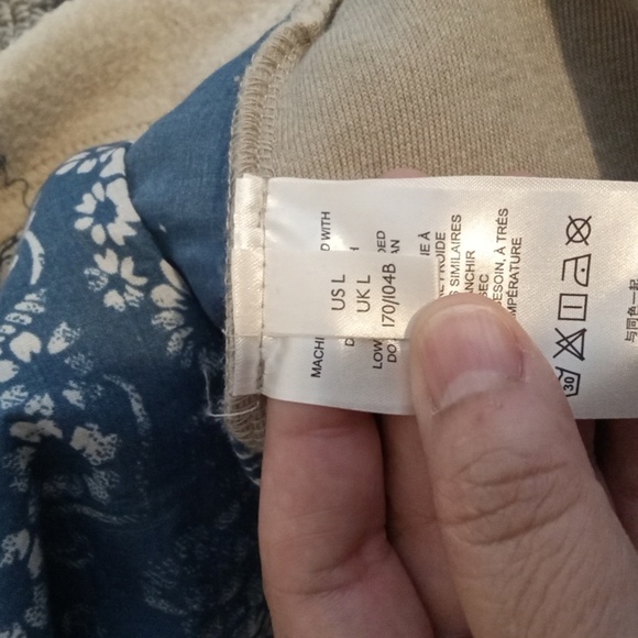 We The Free Peple Cropped Fleece Pullover Hoodie Sweatshirt Boho Oversize L - Picture 5 of 11